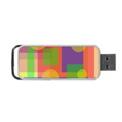 Colorful Geometrical Design Portable Usb Flash (one Side) by Valentinaart