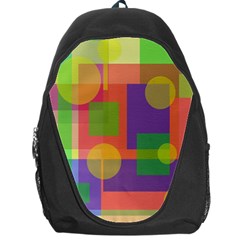 Colorful Geometrical Design Backpack Bag by Valentinaart