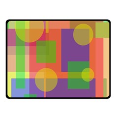 Colorful Geometrical Design Double Sided Fleece Blanket (small)  by Valentinaart