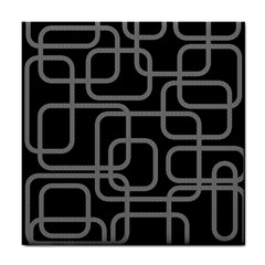 Black And Gray Decorative Design Tile Coasters