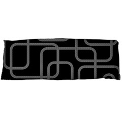 Black And Gray Decorative Design Body Pillow Case (dakimakura)