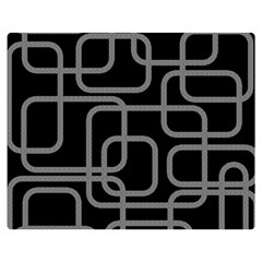 Black And Gray Decorative Design Double Sided Flano Blanket (medium) 