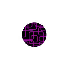 Purple And Black Elegant Design 1  Mini Buttons