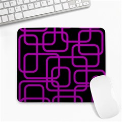 Purple And Black Elegant Design Large Mousepads by Valentinaart