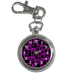 Purple And Black Elegant Design Key Chain Watches by Valentinaart