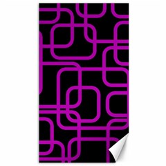 Purple And Black Elegant Design Canvas 40  X 72  