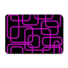 Purple And Black Elegant Design Small Doormat 