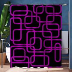 Purple And Black Elegant Design Shower Curtain 60  X 72  (medium)  by Valentinaart