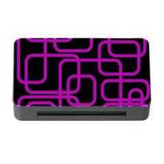 Purple And Black Elegant Design Memory Card Reader With Cf by Valentinaart