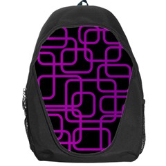 Purple And Black Elegant Design Backpack Bag by Valentinaart