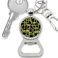 Yellow And Black Decorative Design Bottle Opener Key Chains