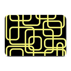 Yellow And Black Decorative Design Plate Mats by Valentinaart