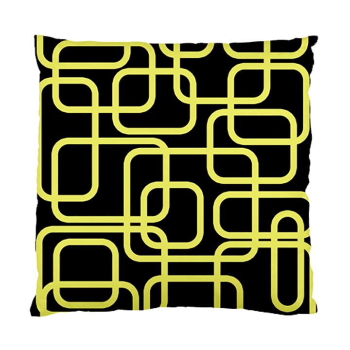 Yellow and black decorative design Standard Cushion Case (One Side)