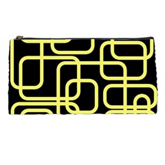 Yellow And Black Decorative Design Pencil Cases by Valentinaart