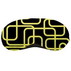 Yellow And Black Decorative Design Sleeping Masks