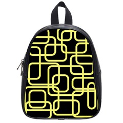 Yellow And Black Decorative Design School Bags (small) 