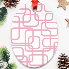 Pink Elegant Design Ornament (oval) 