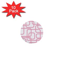 Pink Elegant Design 1  Mini Buttons (10 Pack)  by Valentinaart