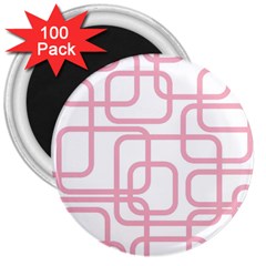 Pink Elegant Design 3  Magnets (100 Pack) by Valentinaart