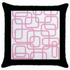 Pink Elegant Design Throw Pillow Case (black)