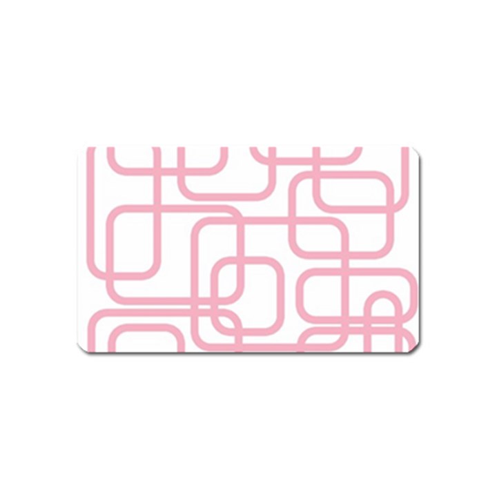 Pink elegant design Magnet (Name Card)