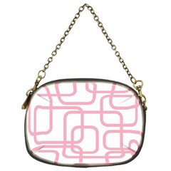 Pink Elegant Design Chain Purses (one Side) 