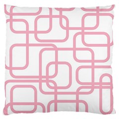 Pink Elegant Design Large Cushion Case (two Sides)