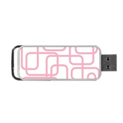 Pink Elegant Design Portable Usb Flash (two Sides) by Valentinaart