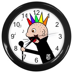 Punker  Wall Clocks (black)