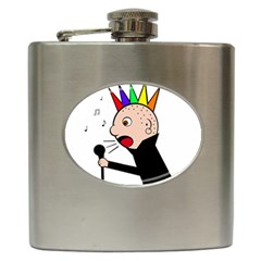 Punker  Hip Flask (6 Oz) by Valentinaart