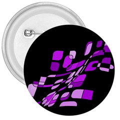 Purple Decorative Abstraction 3  Buttons