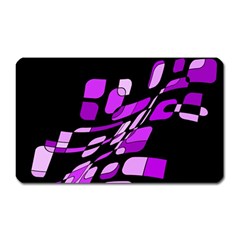 Purple Decorative Abstraction Magnet (rectangular) by Valentinaart