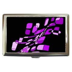 Purple Decorative Abstraction Cigarette Money Cases