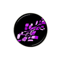 Purple Decorative Abstraction Hat Clip Ball Marker