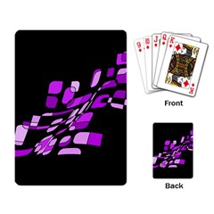 Purple Decorative Abstraction Playing Card