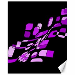 Purple Decorative Abstraction Canvas 16  X 20  