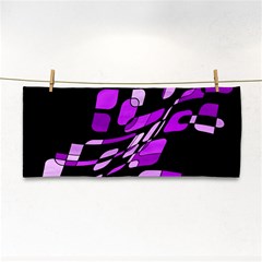 Purple Decorative Abstraction Hand Towel