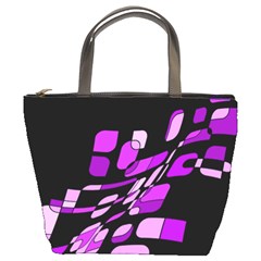 Purple Decorative Abstraction Bucket Bags by Valentinaart