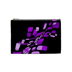 Purple Decorative Abstraction Cosmetic Bag (medium) 