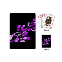 Purple Decorative Abstraction Playing Cards (mini) 