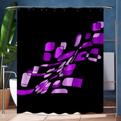 Purple Decorative Abstraction Shower Curtain 60  X 72  (medium) 