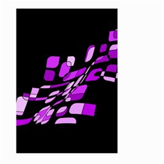 Purple Decorative Abstraction Large Garden Flag (two Sides)