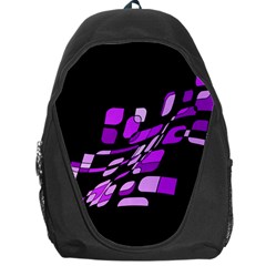 Purple Decorative Abstraction Backpack Bag