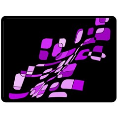 Purple Decorative Abstraction Double Sided Fleece Blanket (large) 