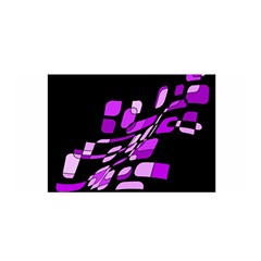 Purple Decorative Abstraction Satin Wrap