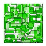 Green decorative abstraction  Tile Coasters Front