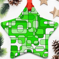 Green Decorative Abstraction  Ornament (star) 