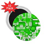 Green decorative abstraction  2.25  Magnets (10 pack)  Front