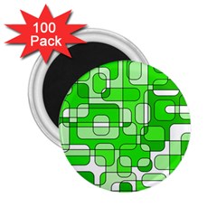 Green Decorative Abstraction  2 25  Magnets (100 Pack)  by Valentinaart