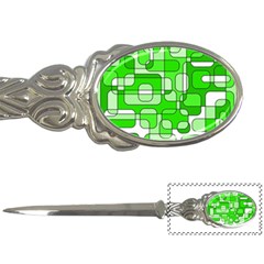 Green Decorative Abstraction  Letter Openers